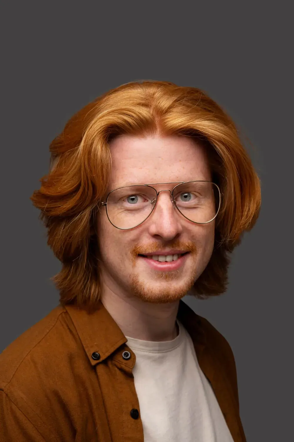 Studio portrait of a man