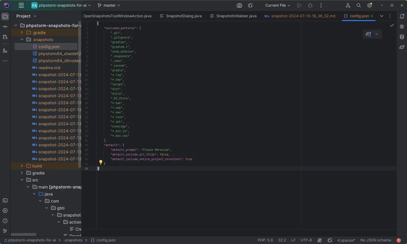 Snapshots for AI screenshot 3