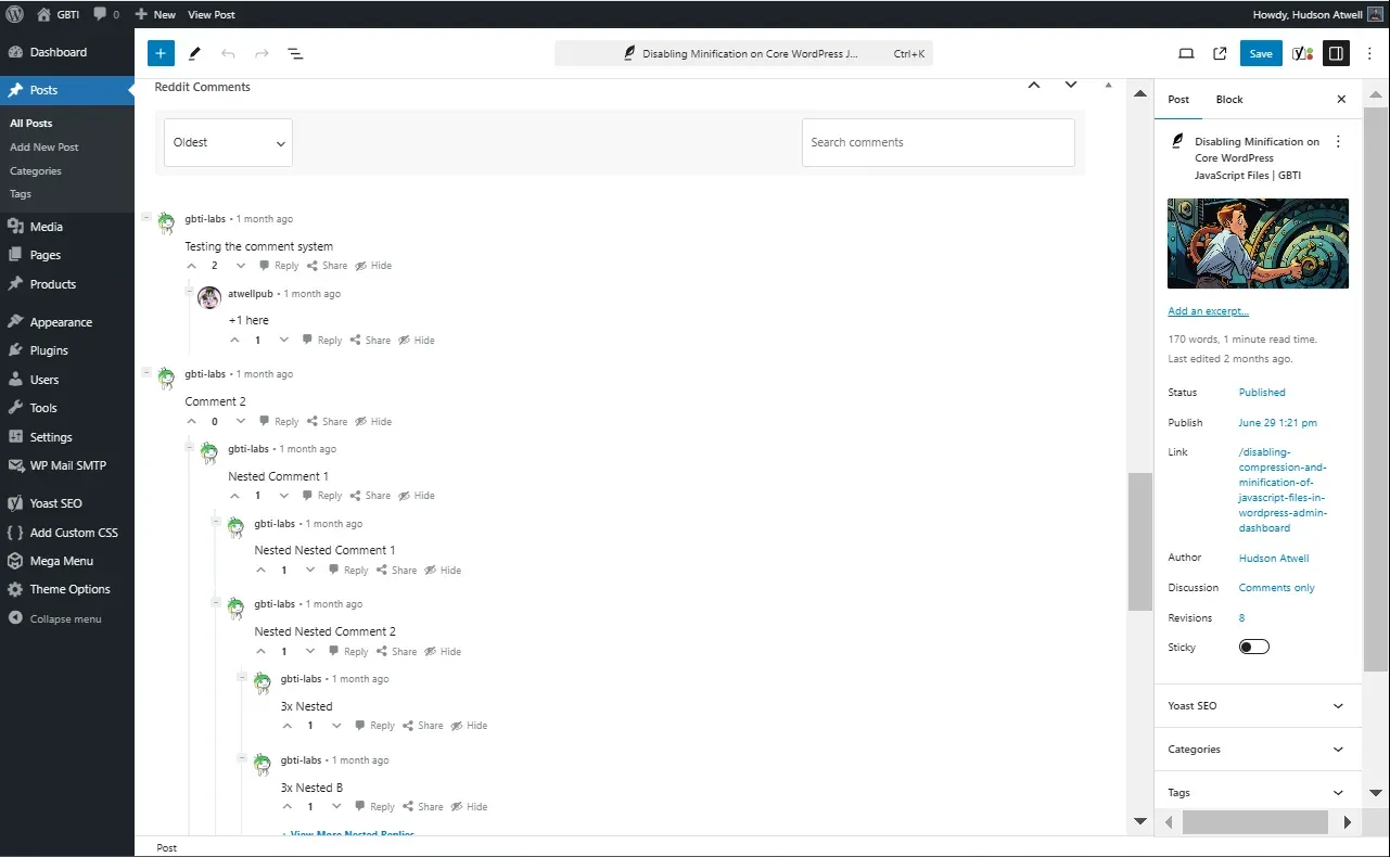 Radle: A WordPress Reddit Plugin screenshot 3