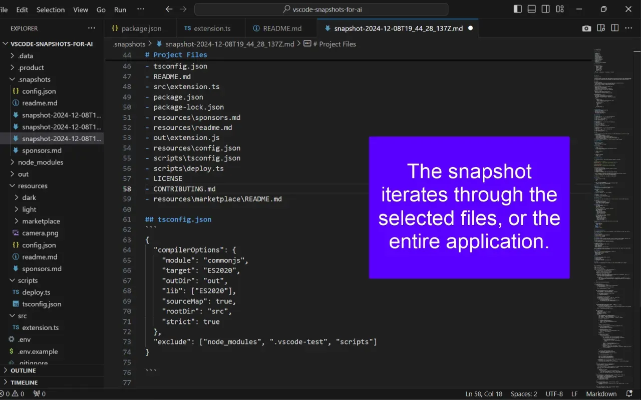 Snapshots for AI screenshot 5